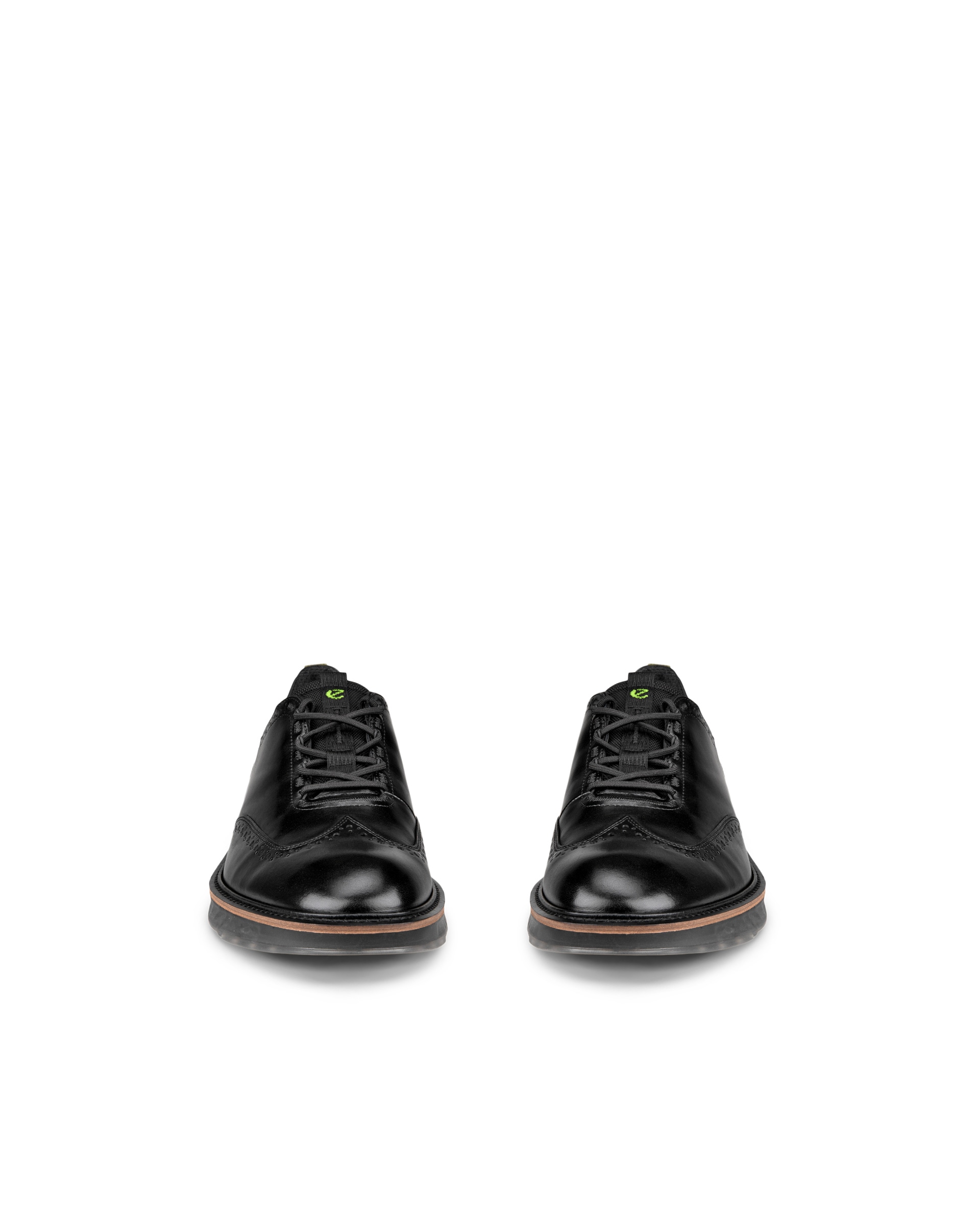 ECCO ST.1 Hybrid Wingtip Lea - Negro - Front pair