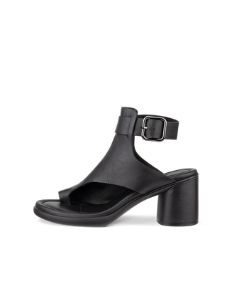 Women's ECCO® Sculpted LX 55 Leather Heel Sandal - Black - Outside