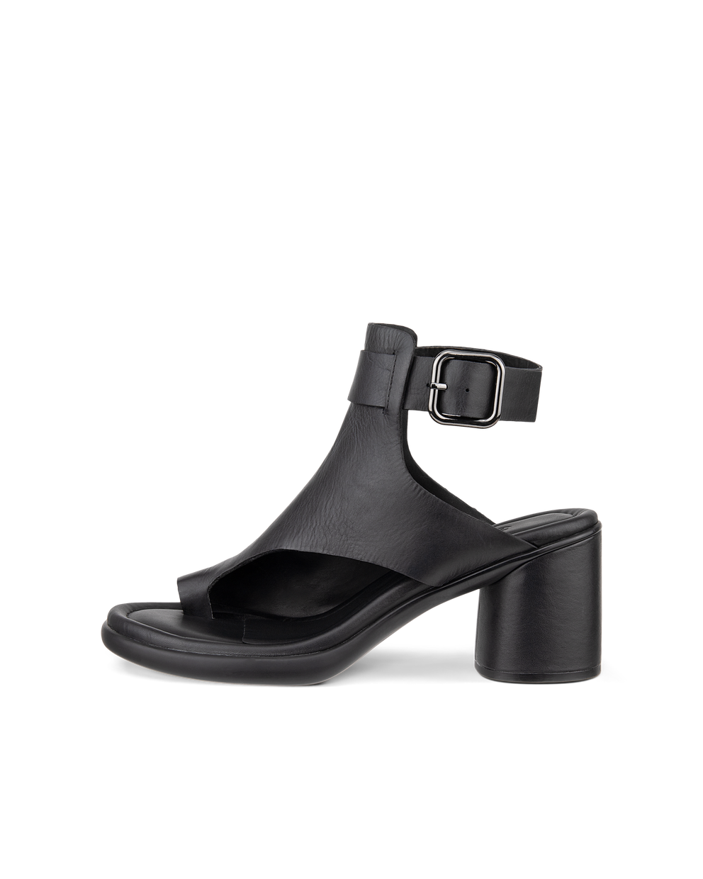 여성용 ECCO® Sculpted Sandal LX 55 가죽 힐 샌들 - Black - Outside