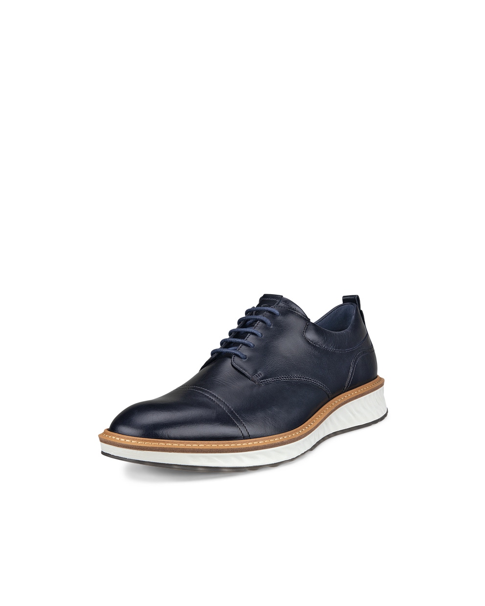 ECCO® ST.1 Hybrid derbies cuir pour homme - Bleu - Main