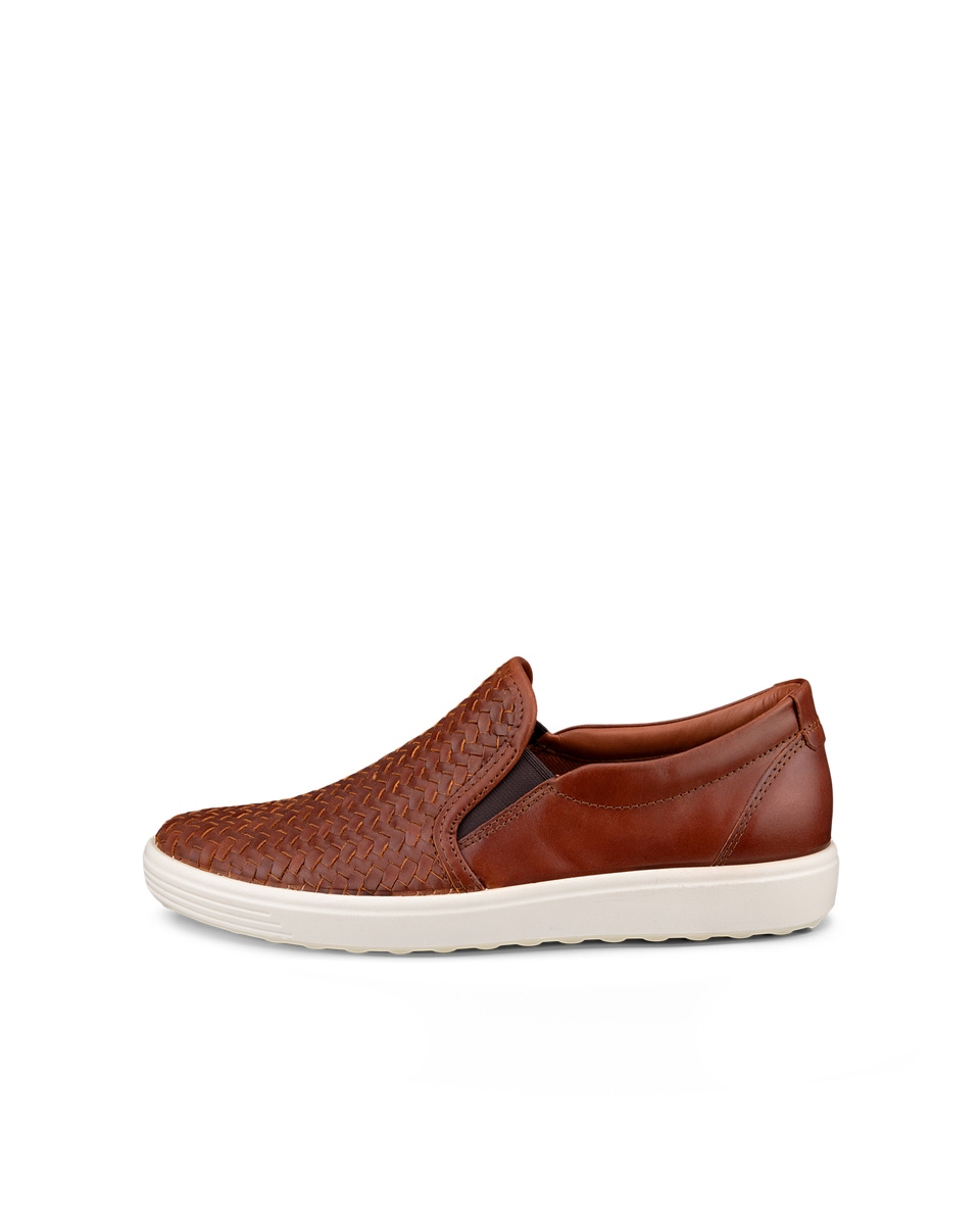 Ecco woven slip on on sale