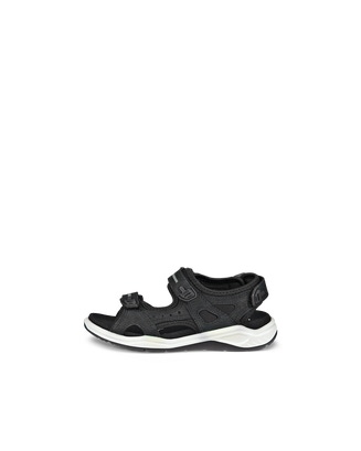 Boys' ECCO® X-Trinsic Nubuck Sandal - Black - Outside