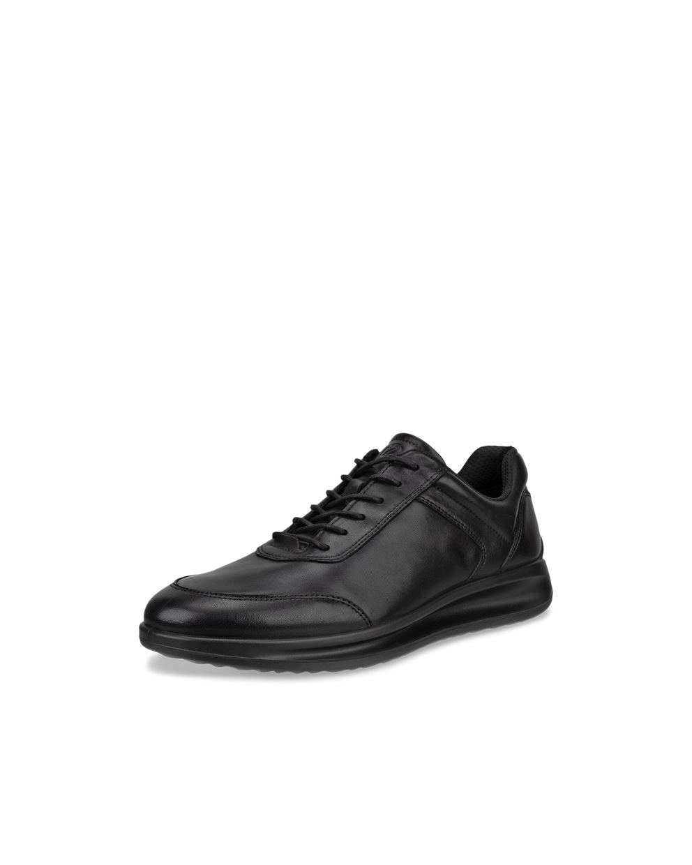 Men's ECCO® Aquet Leather Shoe - Black - Main