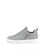 Men's ECCO® Street 720 Leather Gore-Tex Sneaker - Grey - Outside