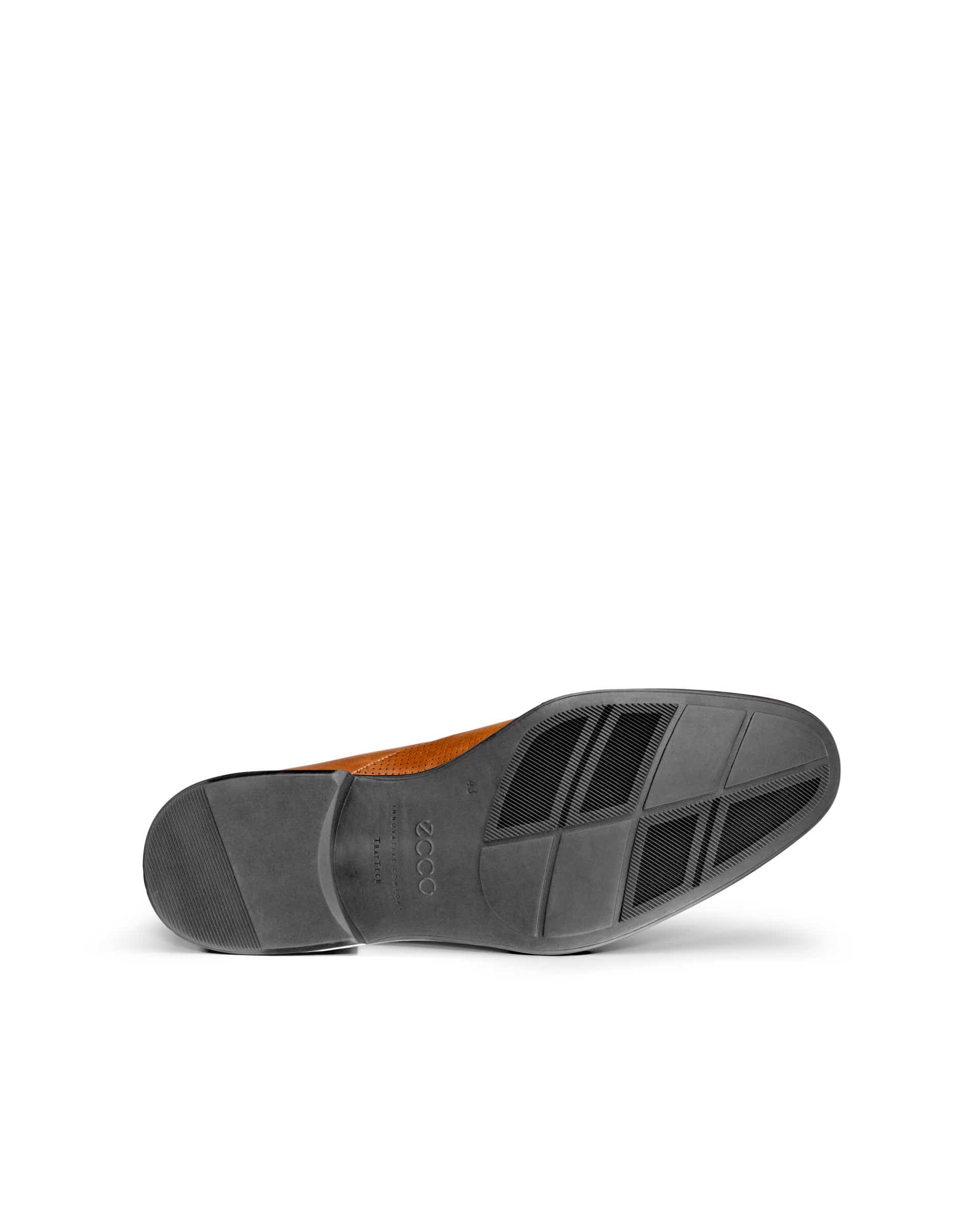 Men's ECCO® Citytray Leather Derby Shoe - Brown - Sole