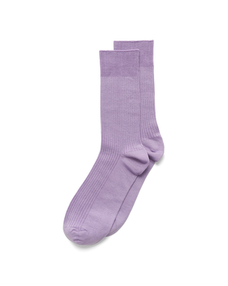 ECCO VIBE RIBBED WOMEN'S MID-CUT SOCK - Purple - Main