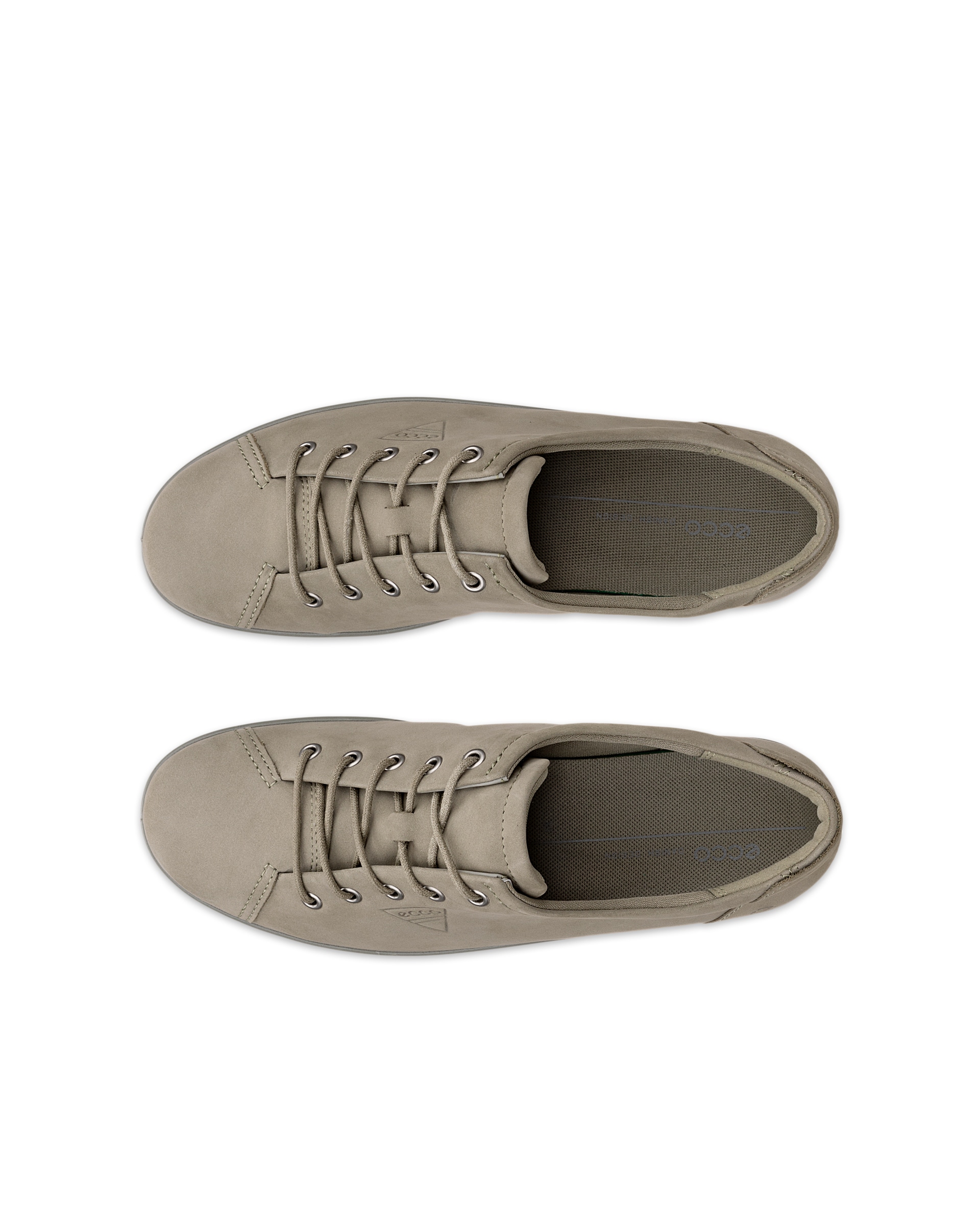 ECCO SOFT 2.0 W LACE SHOE - Verde - Top left pair