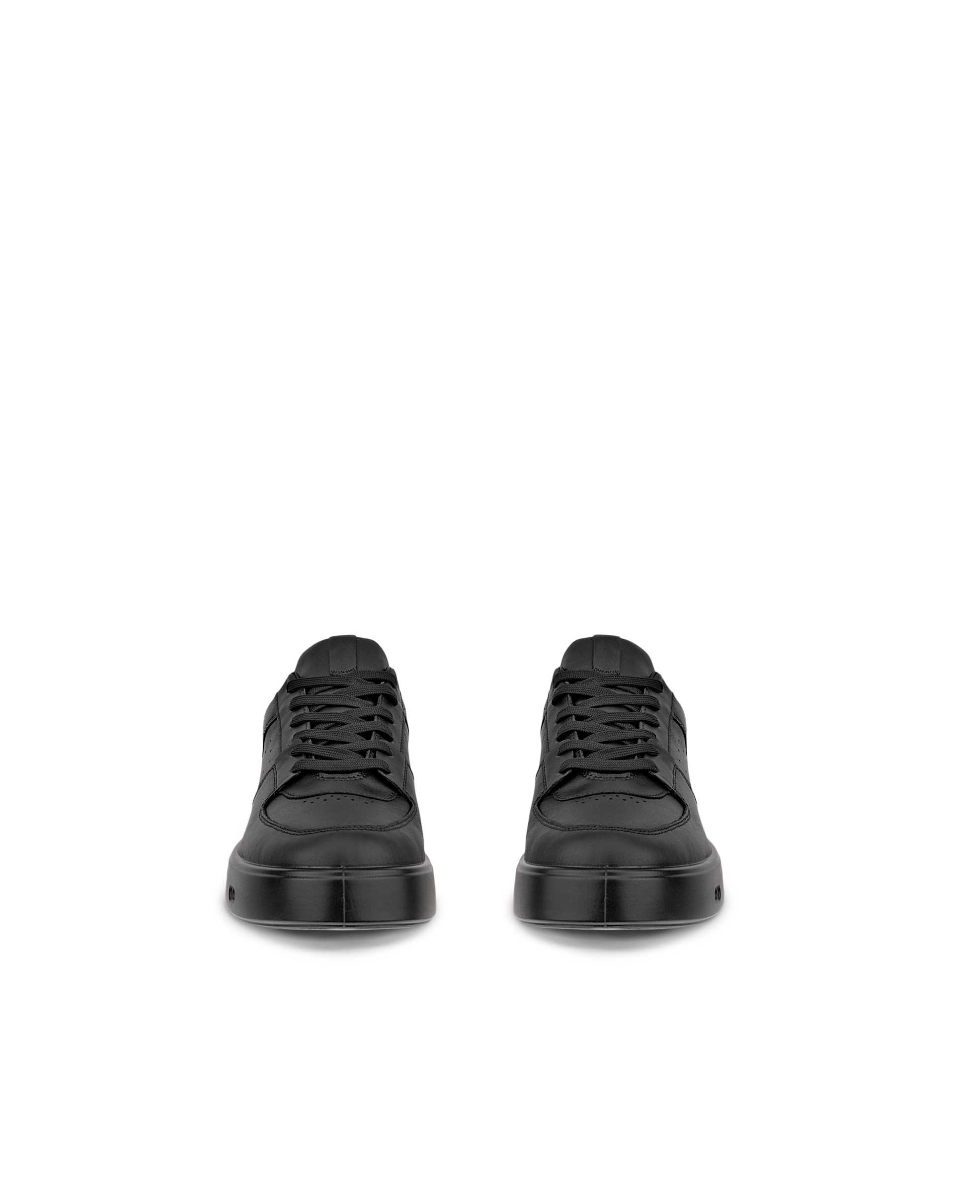 Women's ECCO® Street 720 Leather Gore-Tex Sneaker - Black - Front pair