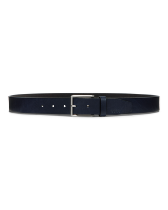 Men's ECCO® Leather Belt - Blue - Main