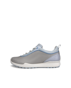 Women's ECCO® BIOM Golf Hybrid Leather Shoe - Grey - Outside