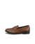 Women's ECCO® Touch 15 Leather Penny Loafer - Brown - Outside