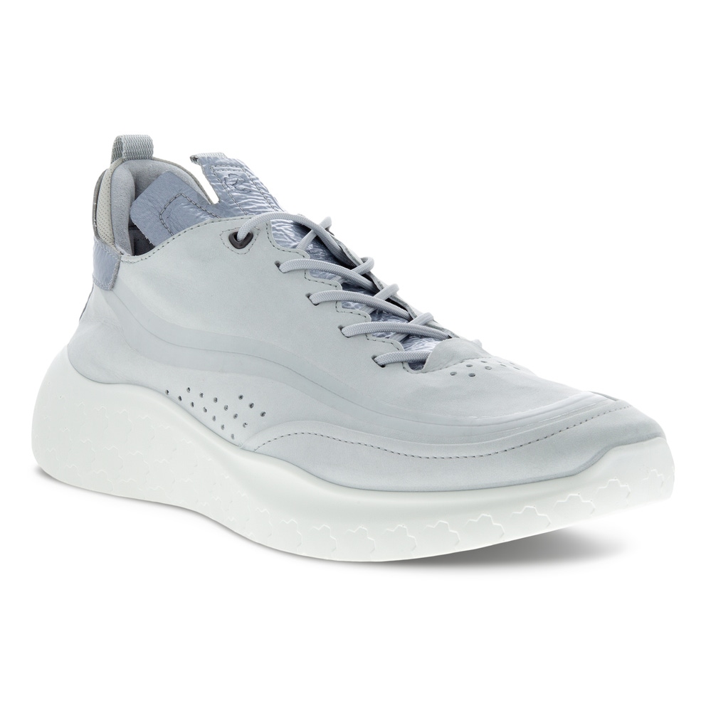 Men's ECCO® Therap Leather Sneaker - Grey - Main