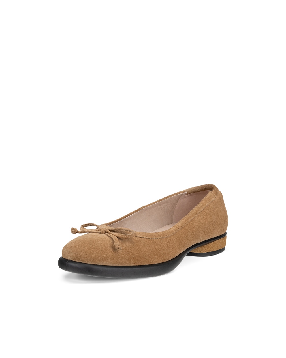 Women's ECCO® Sculpted LX Leather Ballerina - Brown - Main