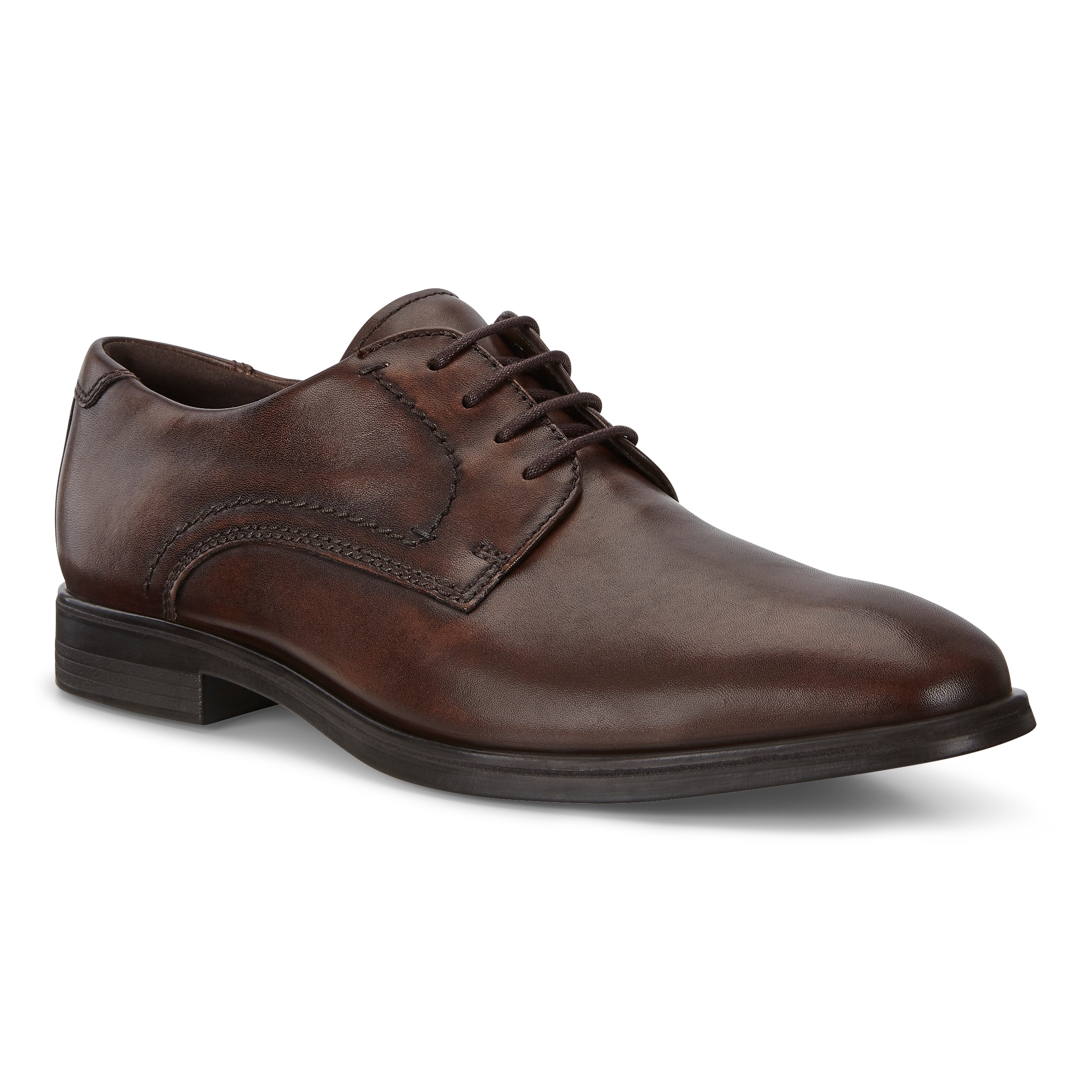ECCO Melbourne Men's Lace-up Derby Shoes - Brown - Main