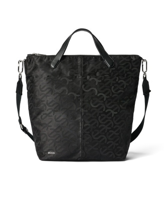 ECCO® Tote Jacquard Wave Tote Bag - Black - Main