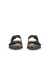 Men's ECCO® Cozmo Nubuck Two-Strap Sandal - Black - Front pair