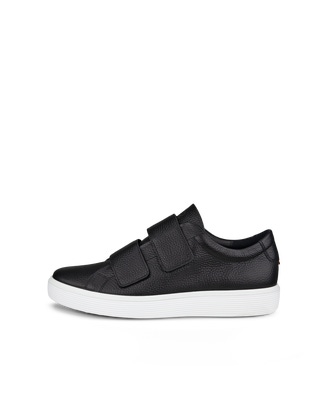 Men's ECCO® Soft 60 Leather Sneaker - Black - Outside