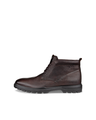 Men's ECCO® Citytray Avant Leather Chukka Boot - Brown - Outside