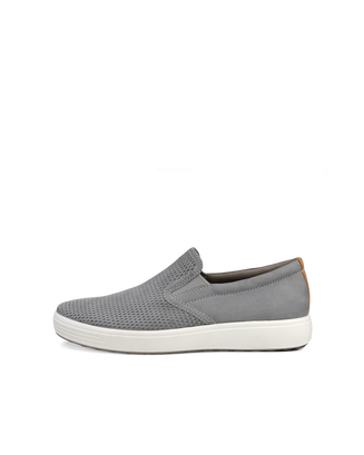 ECCO SOFT 7 MEN'S SLIP-ON - Grey - Outside