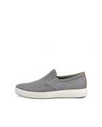 Men's ECCO® Soft 7 Nubuck Slip-On - Blue - Outside