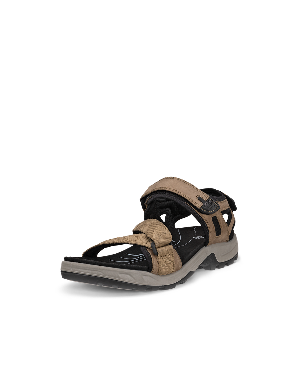 Men's ECCO® Offroad Nubuck Hiking Sandal - Brown - Main