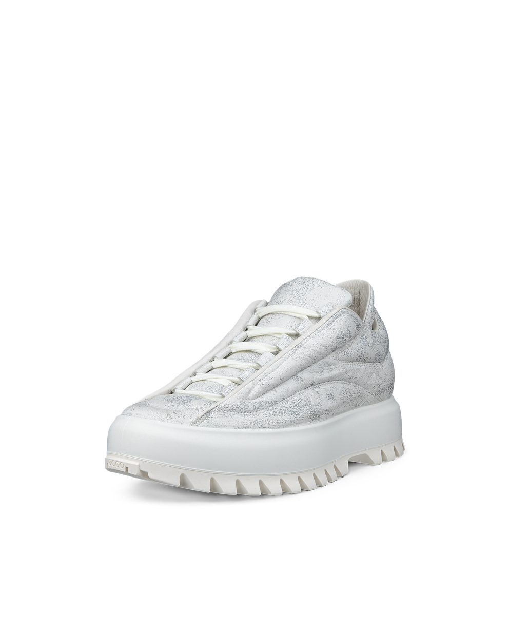 Men's ECCO® Street Ace RAL7000 Leather Sneaker - White - Main