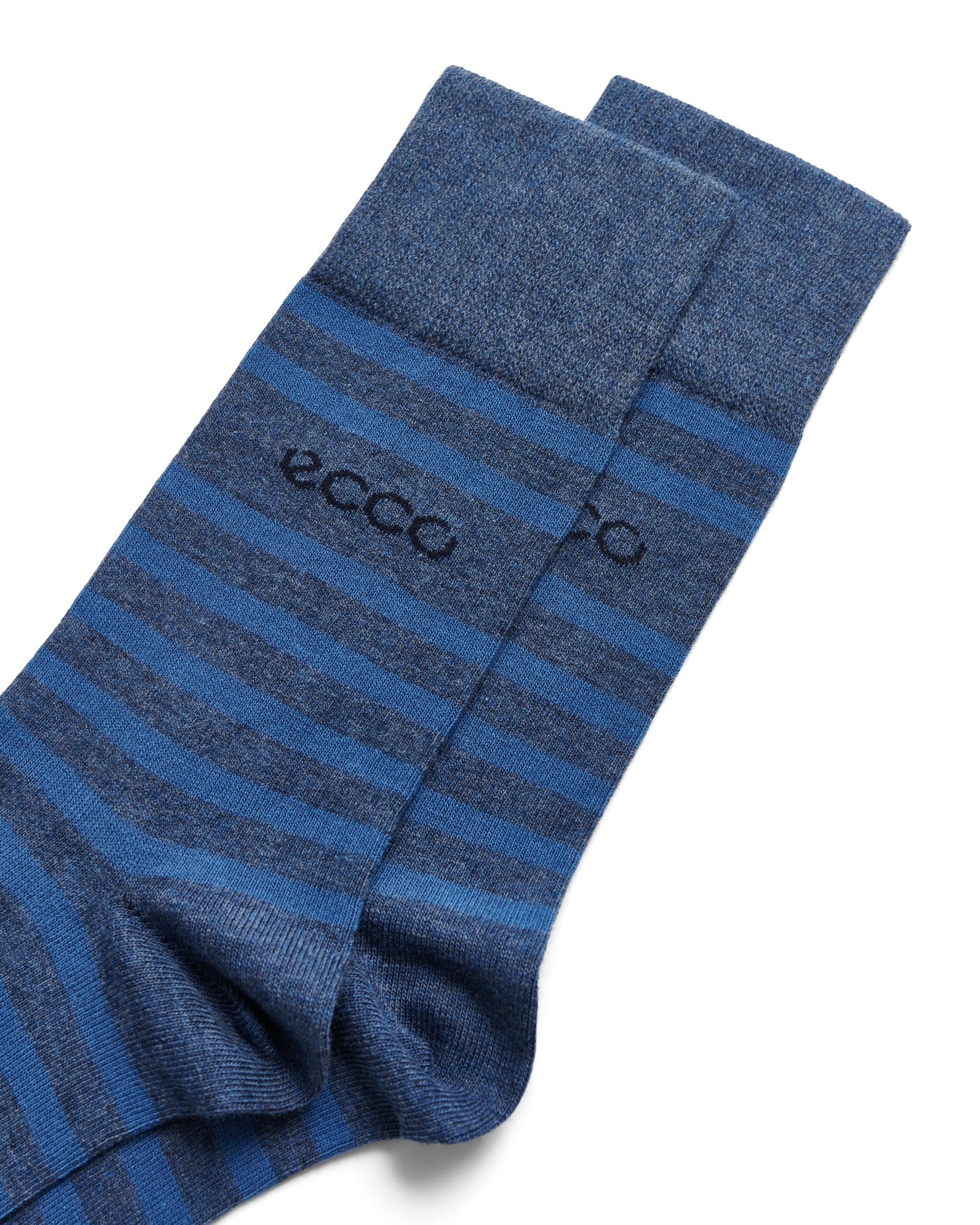 ECCO CLASSIC STRIPE MEN'S MID-CUT SOCK - Blue - Detail-1