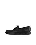 Men's ECCO® S Lite Leather Moccasin - Black - Outside