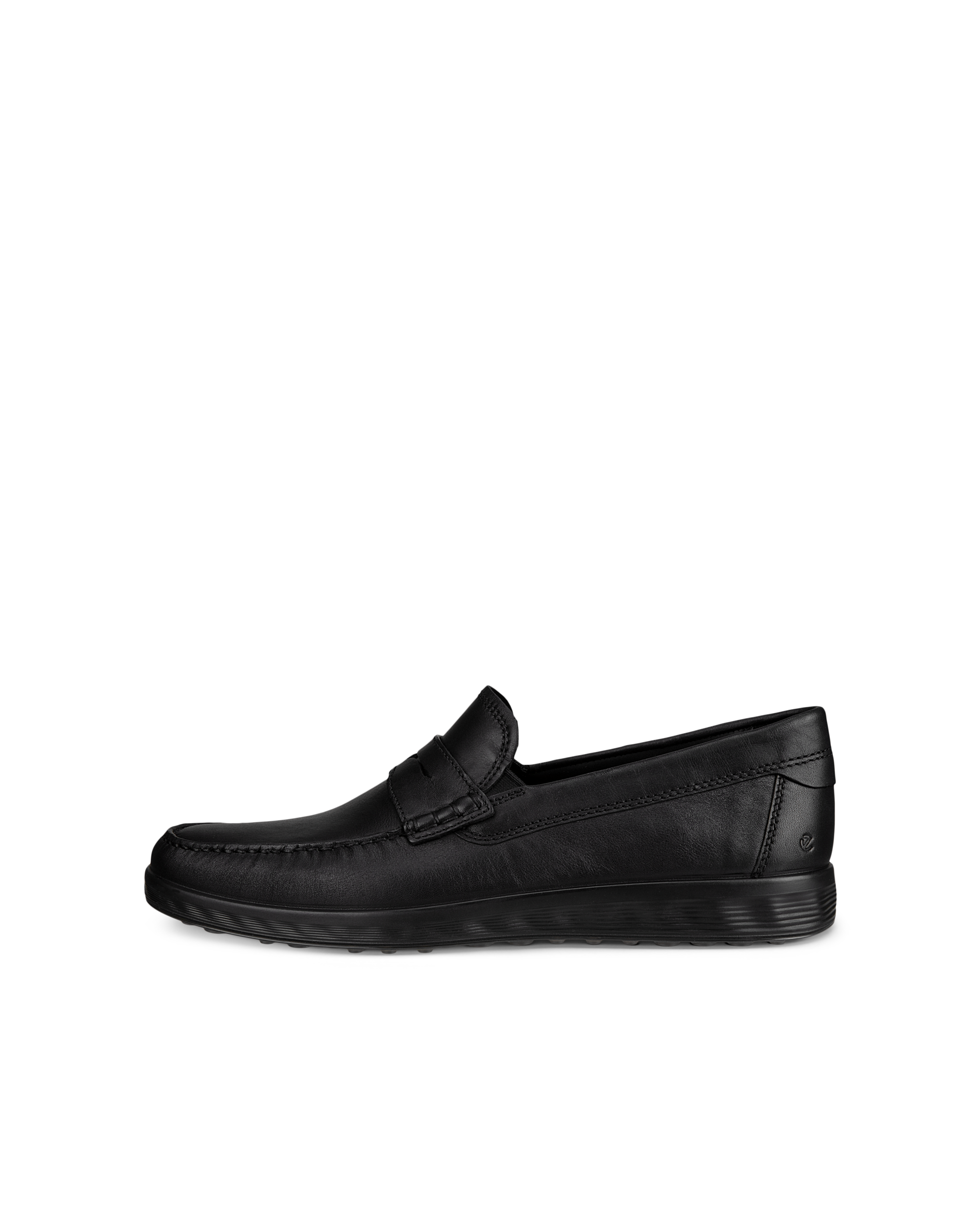 ECCO Men S Lite Moc Penny Loafer Boat Shoes - Black - Outside