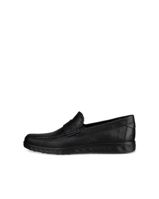 ECCO Men S Lite Moc Penny Loafer Boat Shoes - Black - Outside