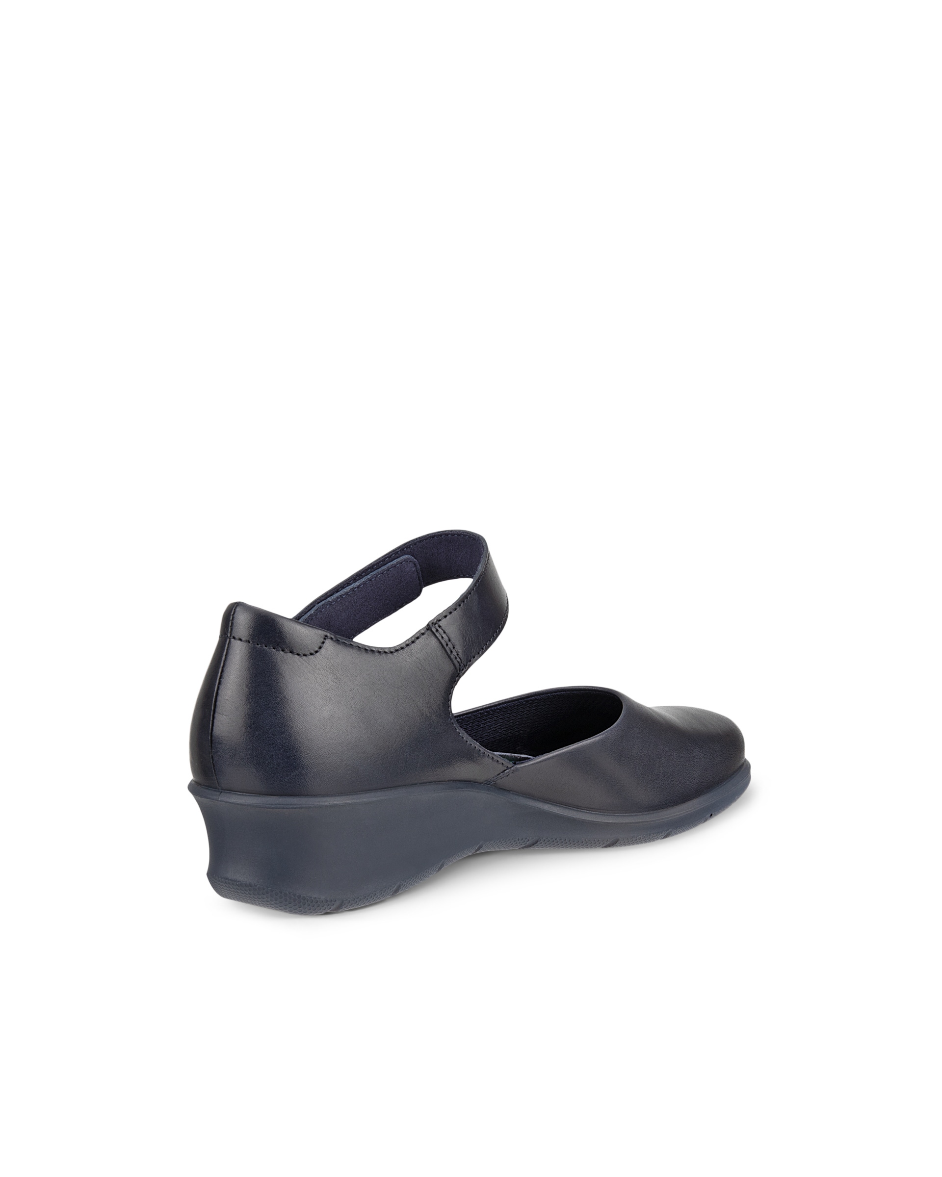 ECCO Women's Felicia Low Wedge Shoes - Blue - Back
