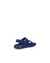 Kids' ECCO® Cozmo Nubuck Two Strap Sandal - Blue - Back