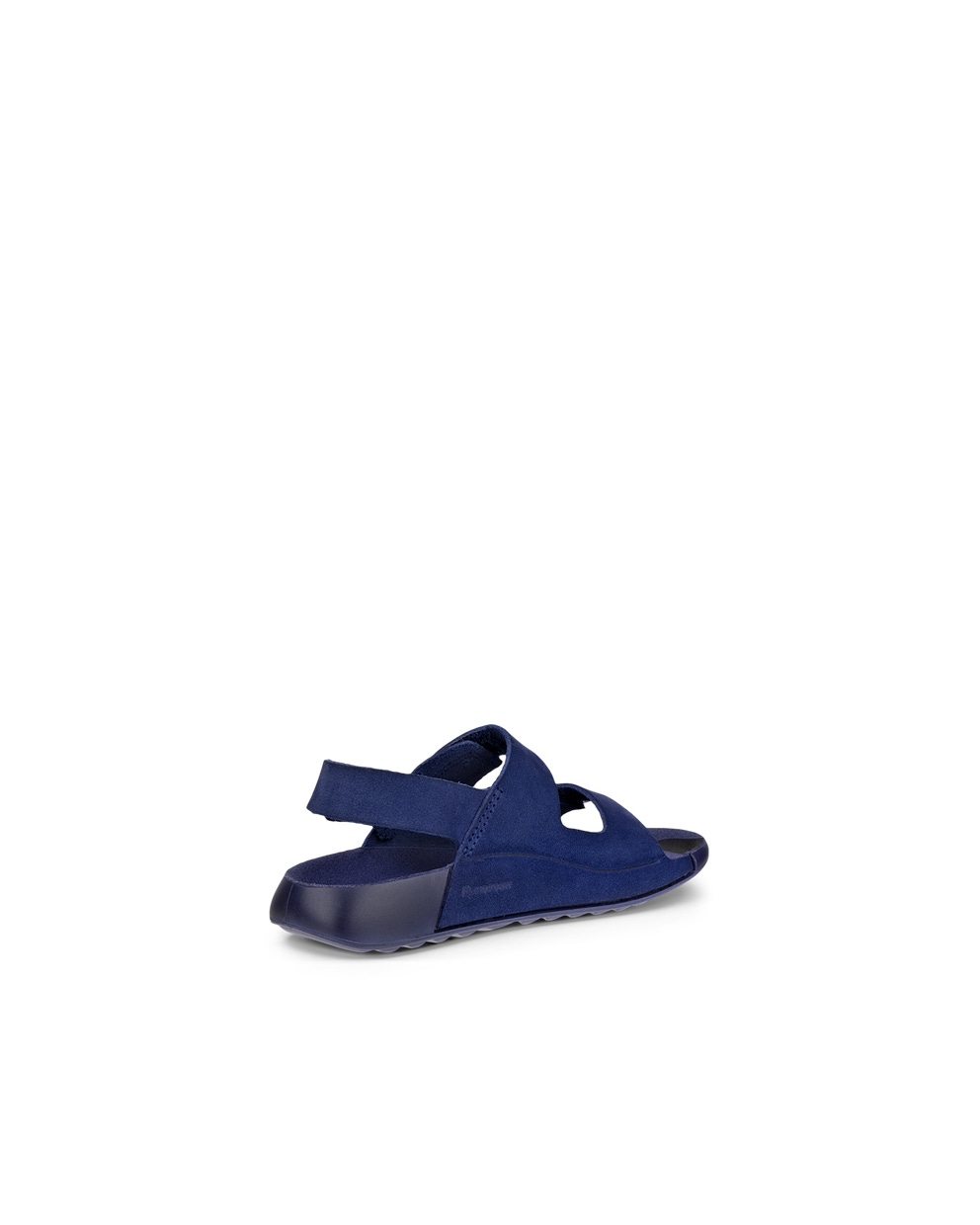 Kids' ECCO® Cozmo Nubuck Two Strap Sandal - Blue - Back