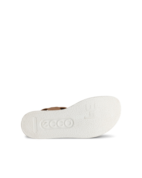 Women's ECCO® Flowt Suede Flat Sandal | Brown