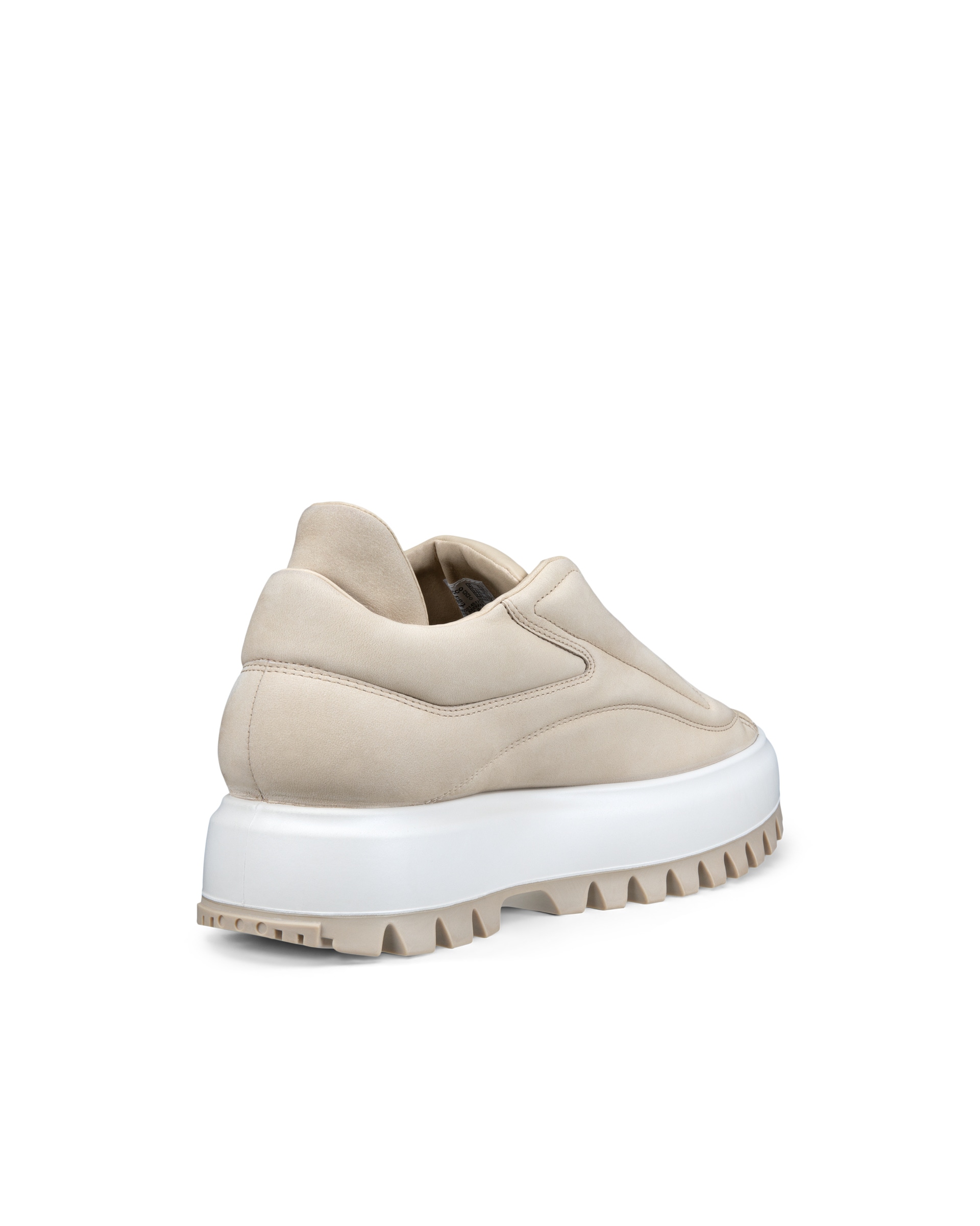 Men's ECCO® Street Ace RAL7000 Nubuck Sneaker - Beige - Back