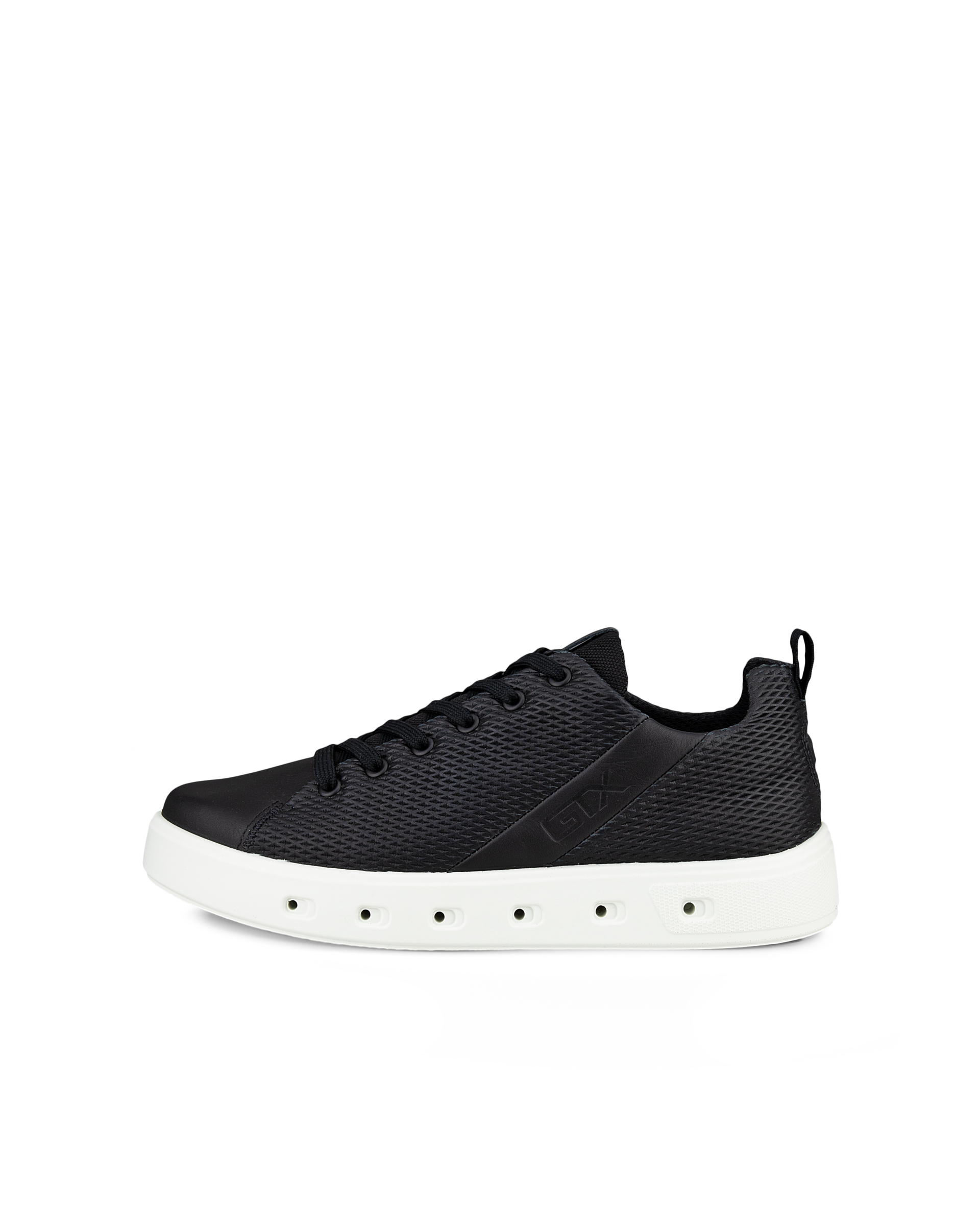 Men's ECCO® Street 720 Nubuck Gore-Tex Sneaker - Black - Outside