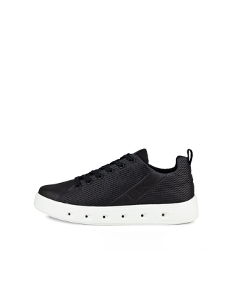 Men's ECCO® Street 720 Nubuck Gore-Tex Sneaker - Black - Outside