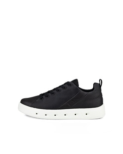 Men's ECCO® Street 720 Leather Gore-Tex Sneaker - Black - Outside