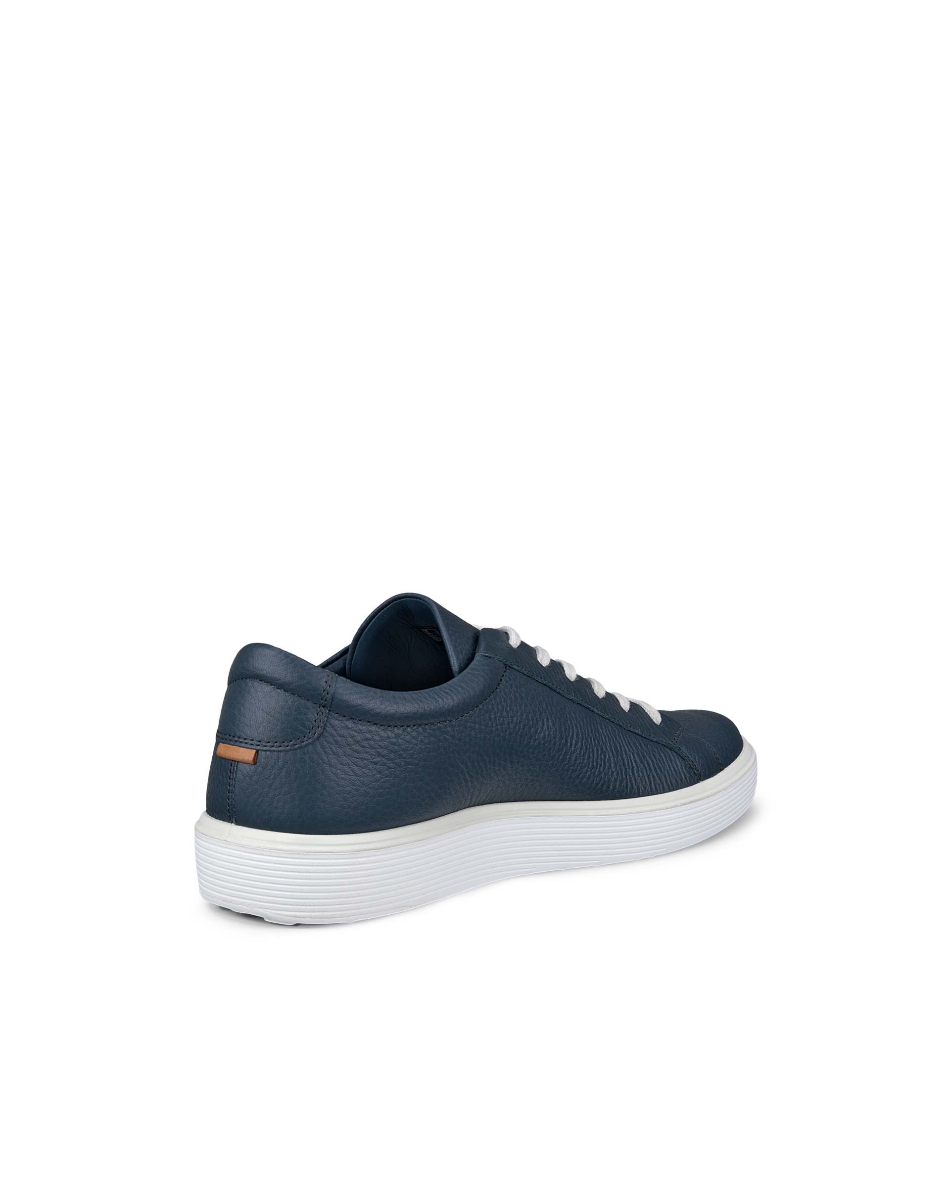 ECCO® Soft 60 baskets en cuir pour homme - Bleu - Back