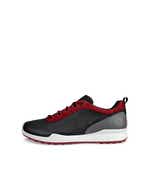 Men's ECCO® Golf Biom Hybrid Leather Waterproof Shoe - Grey - Outside