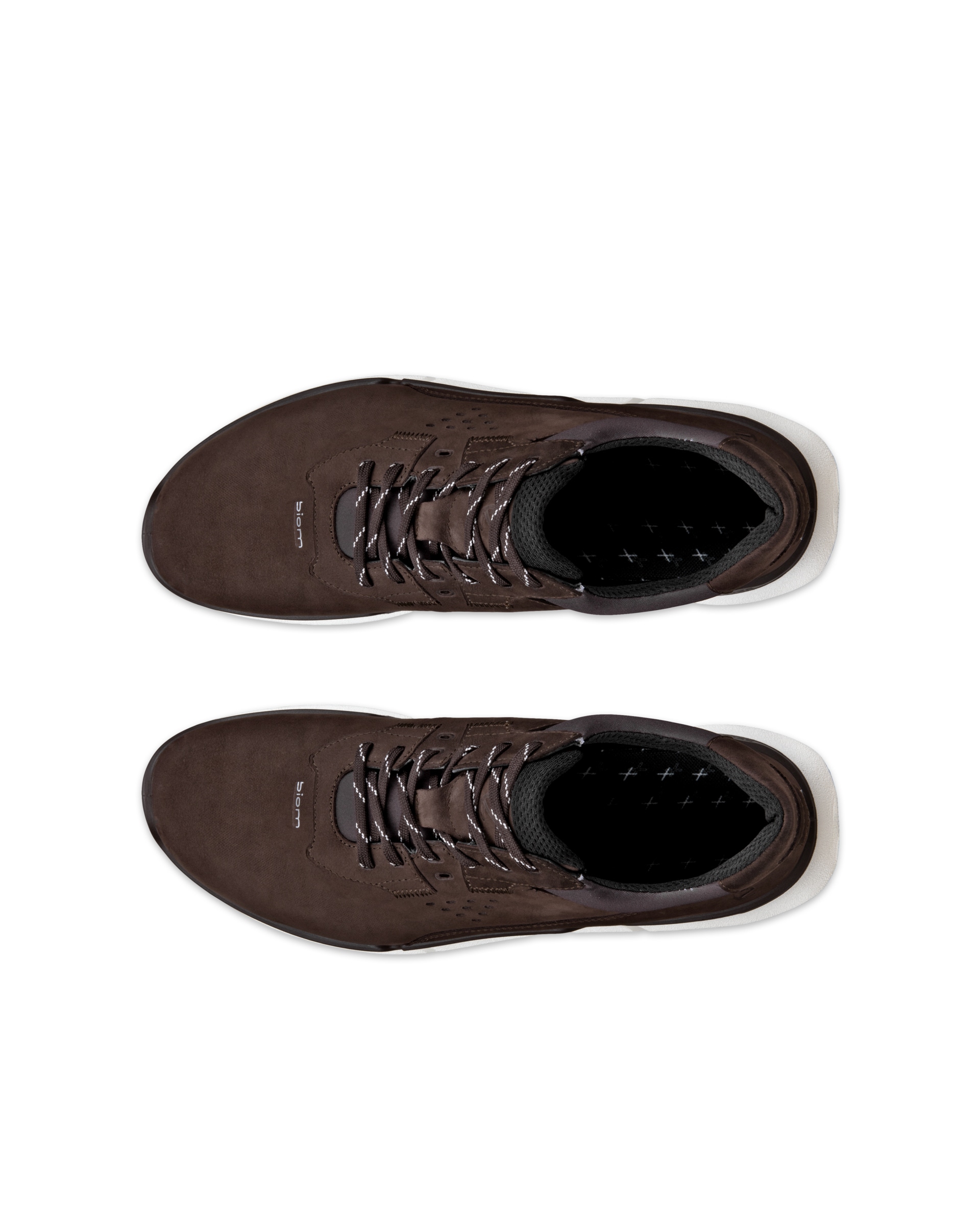 ECCO® Biom 2.2 baskets en nubuck pour homme - Brun - Top left pair