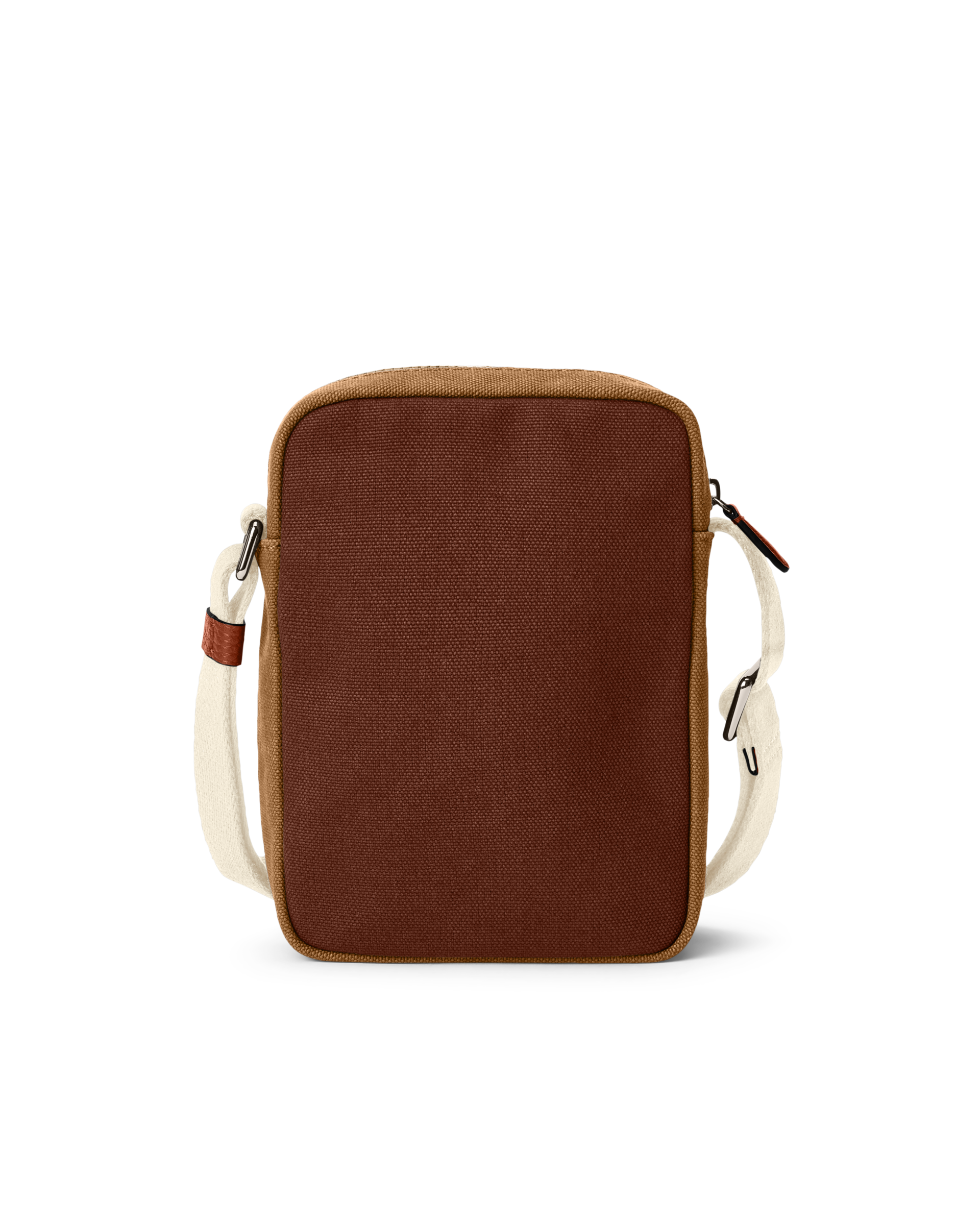 ECCO® North-South Leather Crossbody Bag - Brown - Back