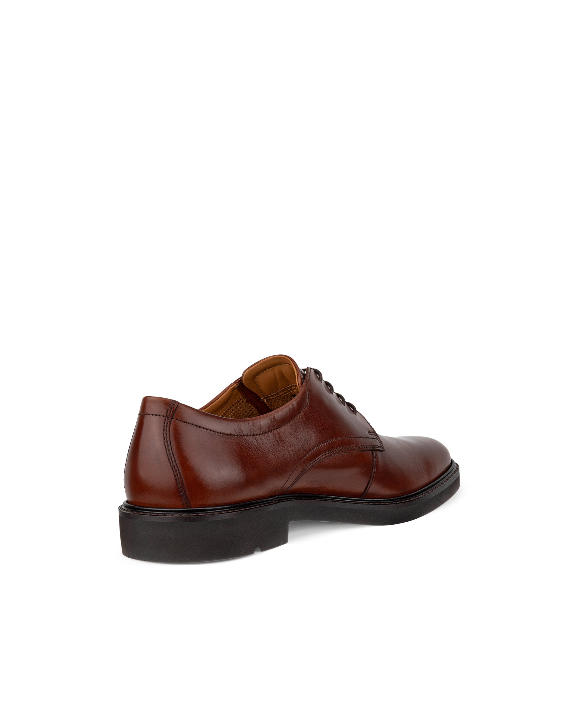 Men's ECCO® Metropole London Leather Derby Shoe - Brown - Back