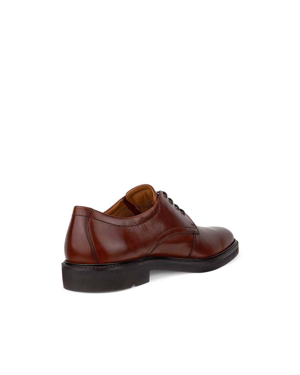 ECCO Men's Metropole London Derby Shoes - Brown - Back