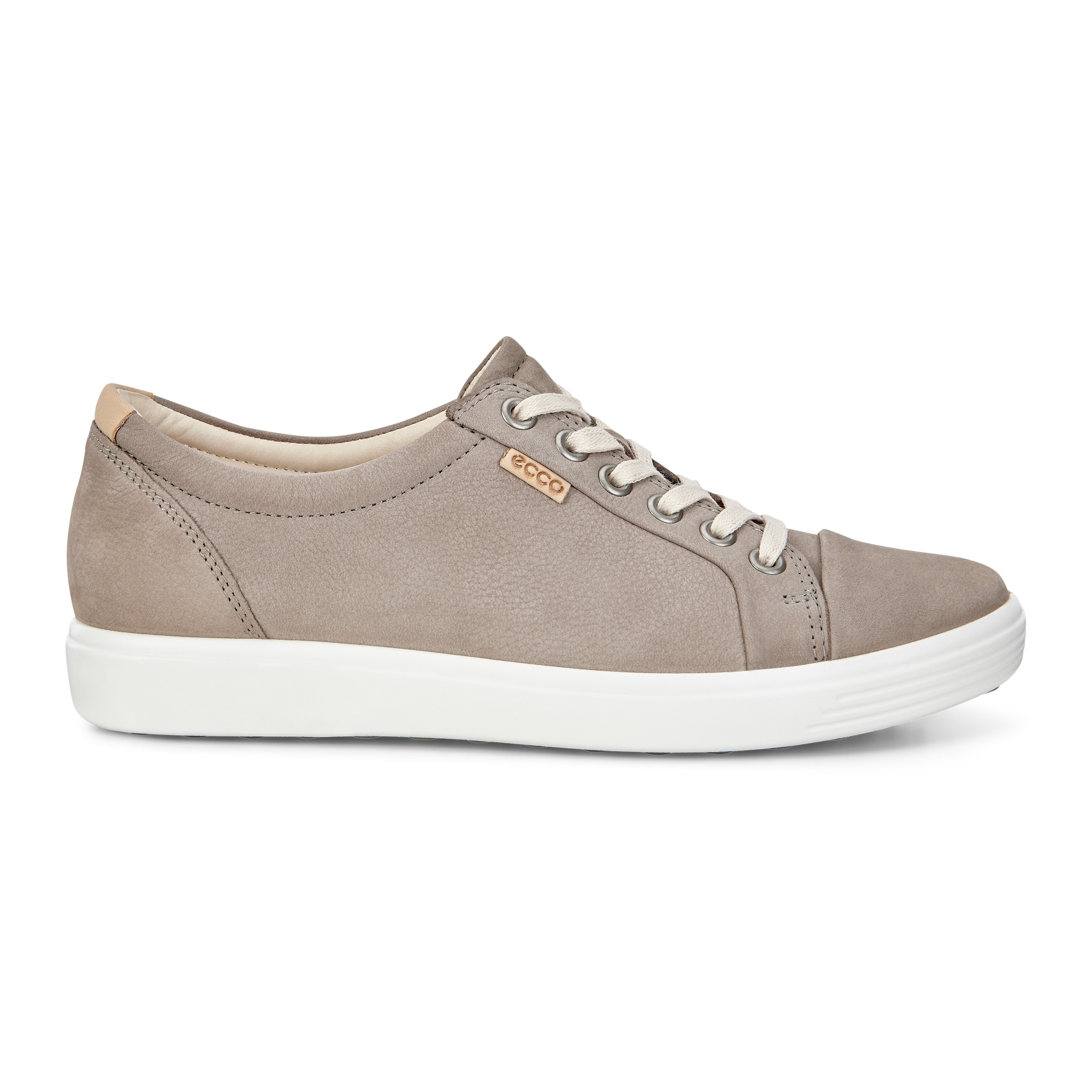 ECCO Womens Soft 7 Sneakers - Grey - Outside