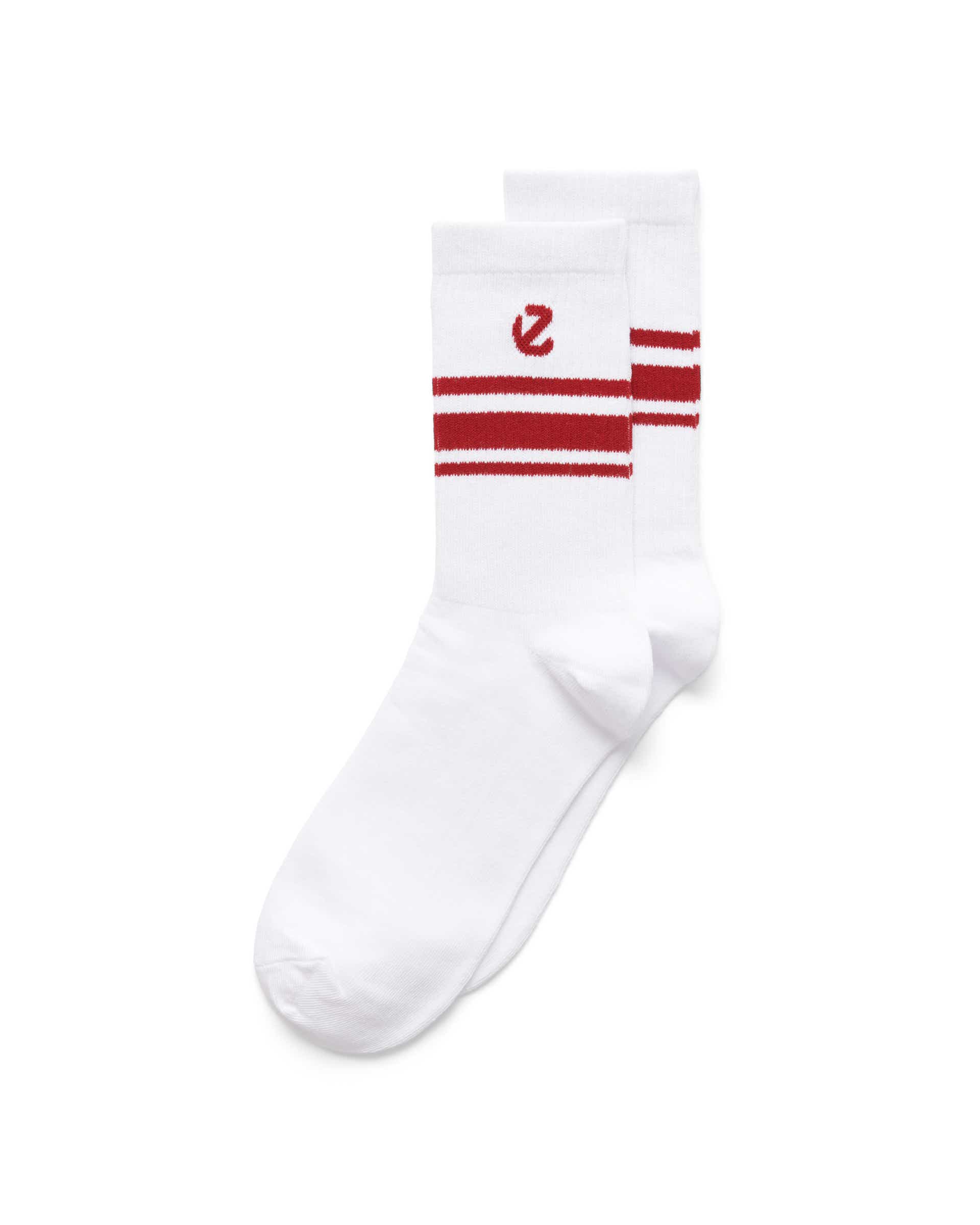 ECCO® uniseks srednje čarape (3 para) - Bijela - Detail-2