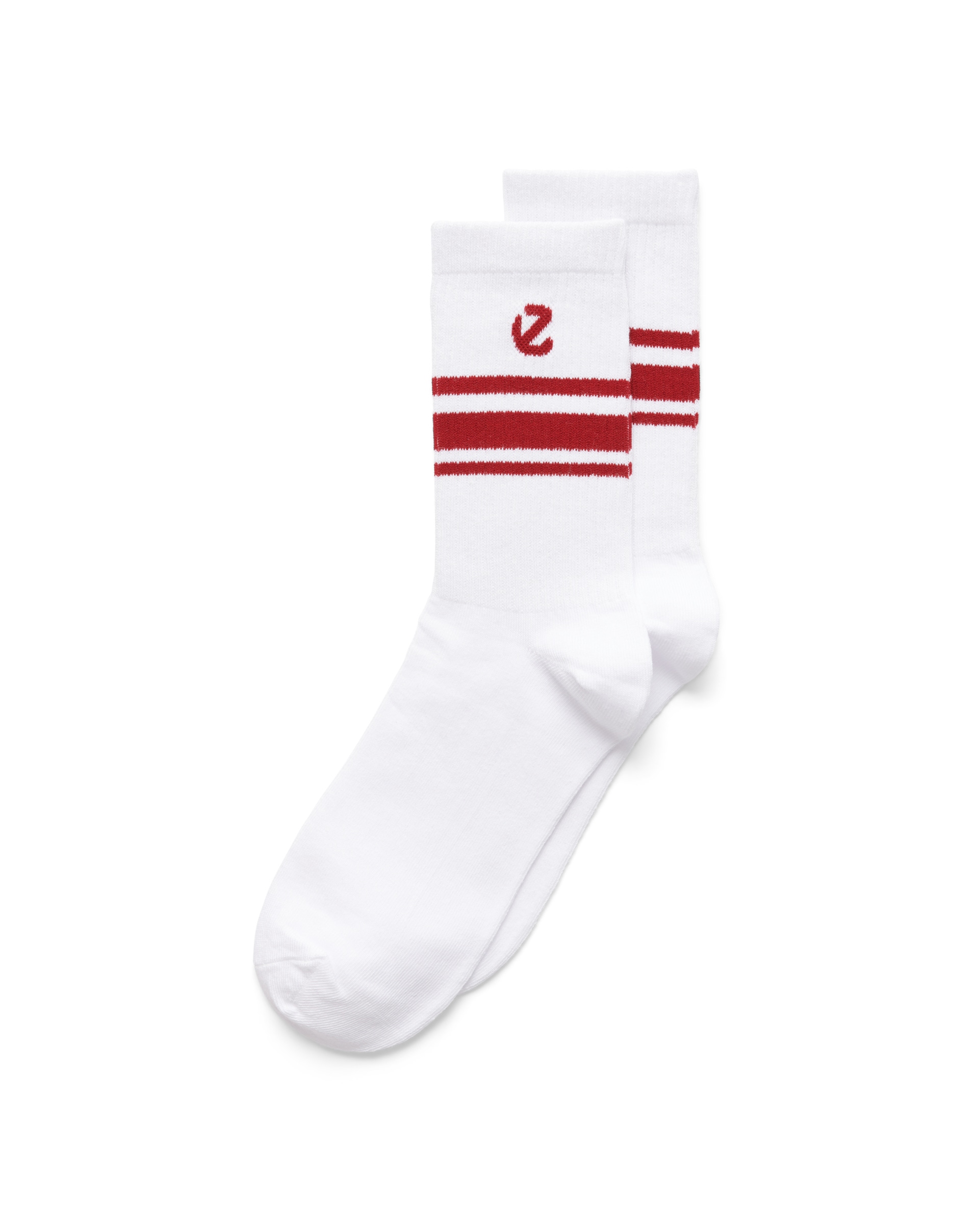 ECCO® uniseks srednje čarape (3 para) - Bijela - Detail-2