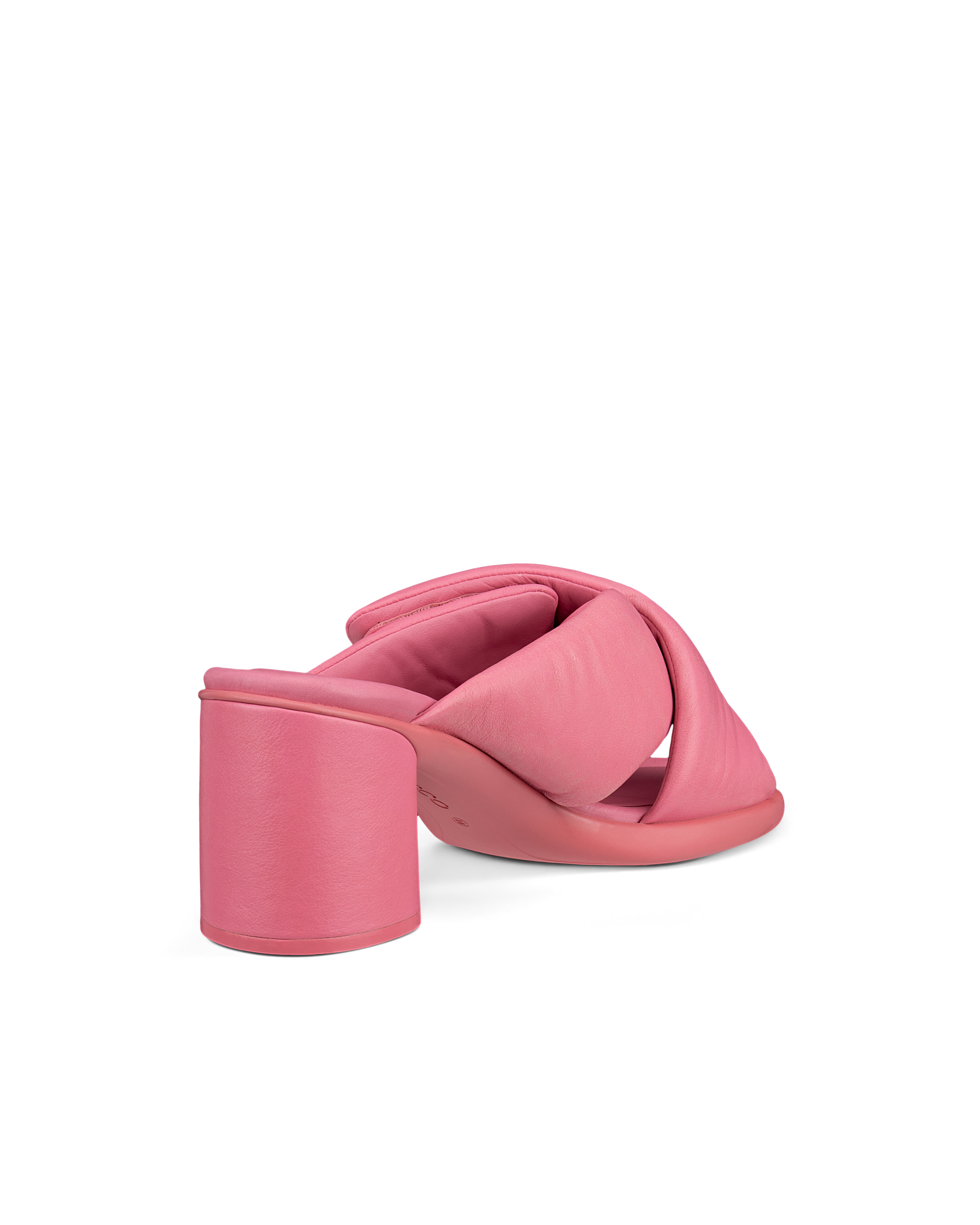 여성용 ECCO® Sculpted Sandal LX 55 가죽 힐 샌들 - Pink - Back