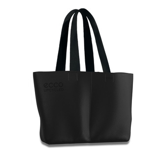 ECCO® Upcycled East-West Leather Shopper - Black - Main