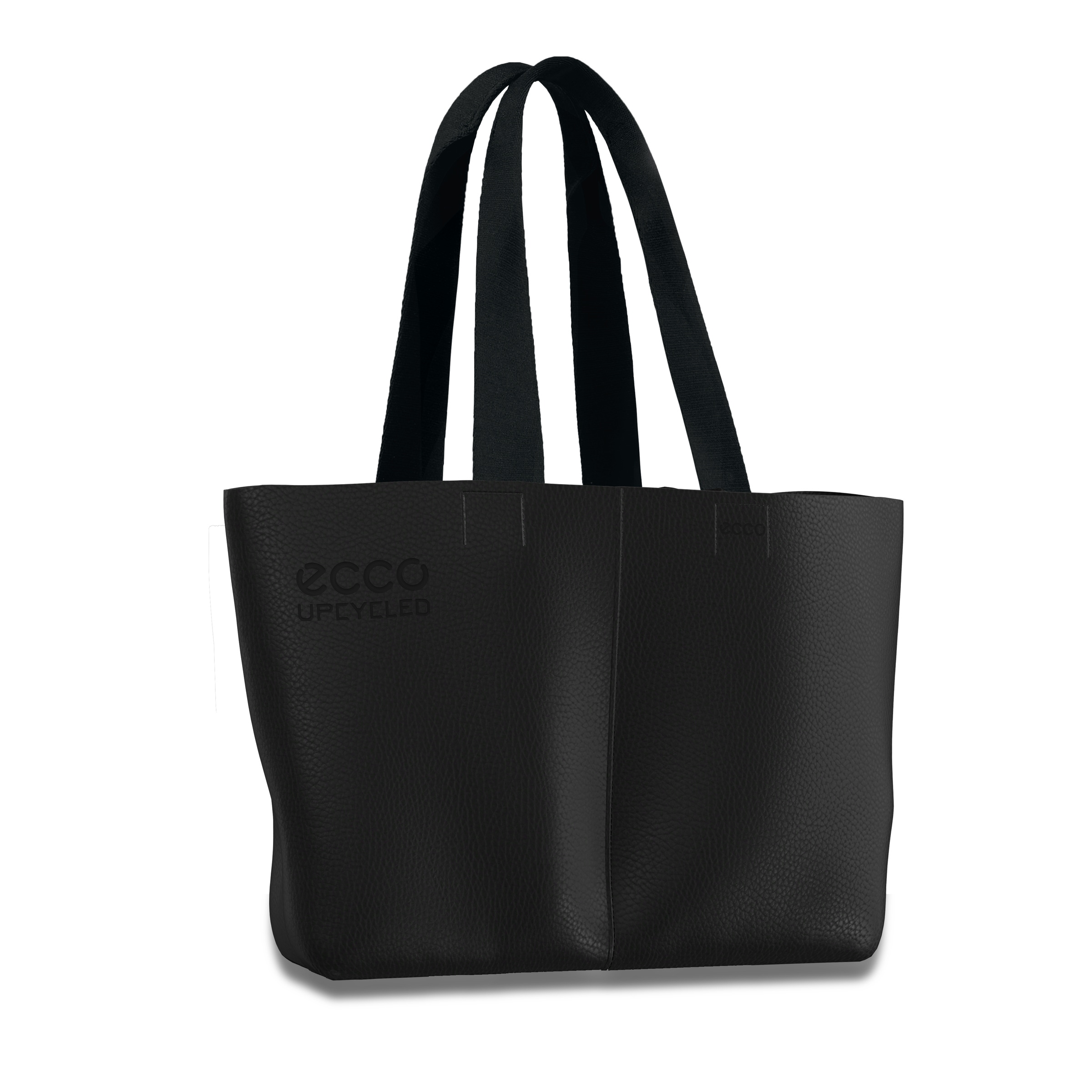 【GO-CCE】FREE SHOPPER Bag (BLACK) ECCO® Upcycled East-West Leather Shopper | Black